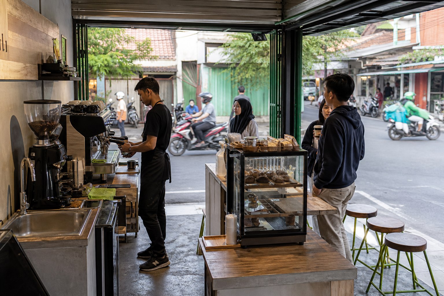 Contoh nyata Coffee Booth di Indonesia